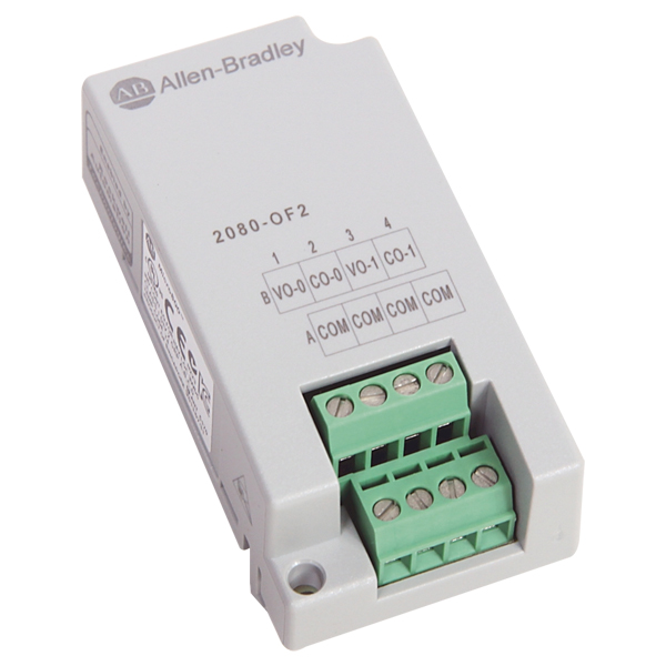 2080-OF2 New Allen Bradley Micro800? Non-isolated Unipolar Analog Output Plug-in Module